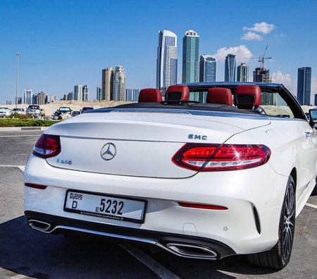 Rent Mercedes Benz C200 Convertible 2019 in Dubai